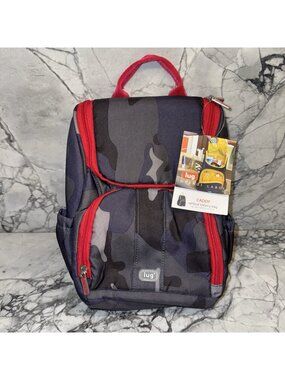 Lug Orange Label Caddy Vertical Toiletry Bag Blue Camo NEW